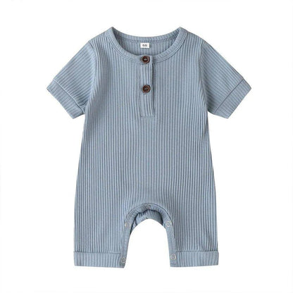 Stylish and Comfortable Baby Solid Romper – 100% Cotton for Boys and Girls - Home Kartz