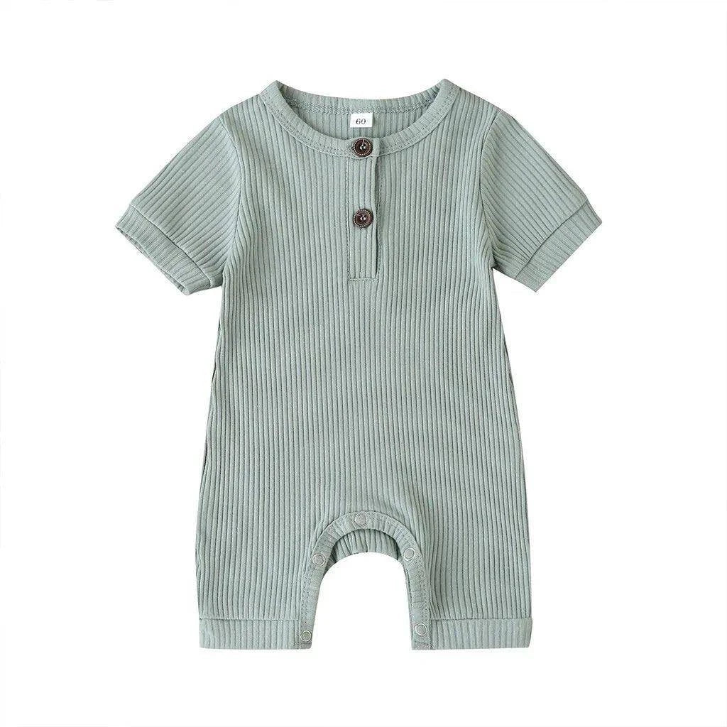 Stylish and Comfortable Baby Solid Romper – 100% Cotton for Boys and Girls - Home Kartz