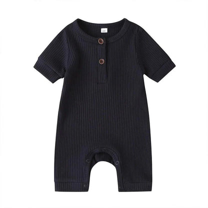 Stylish and Comfortable Baby Solid Romper – 100% Cotton for Boys and Girls - Home Kartz