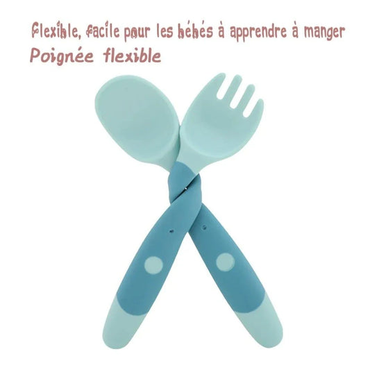 🍽️ Baby Spoon Fork Set | Safe, BPA-Free, Durable & Perfect for Self-Feeding 🌟 - Home Kartz