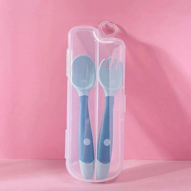 🍽️ Baby Spoon Fork Set | Safe, BPA-Free, Durable & Perfect for Self-Feeding 🌟 - Home Kartz