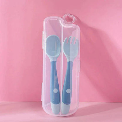 🍽️ Baby Spoon Fork Set | Safe, BPA-Free, Durable & Perfect for Self-Feeding 🌟 - Home Kartz
