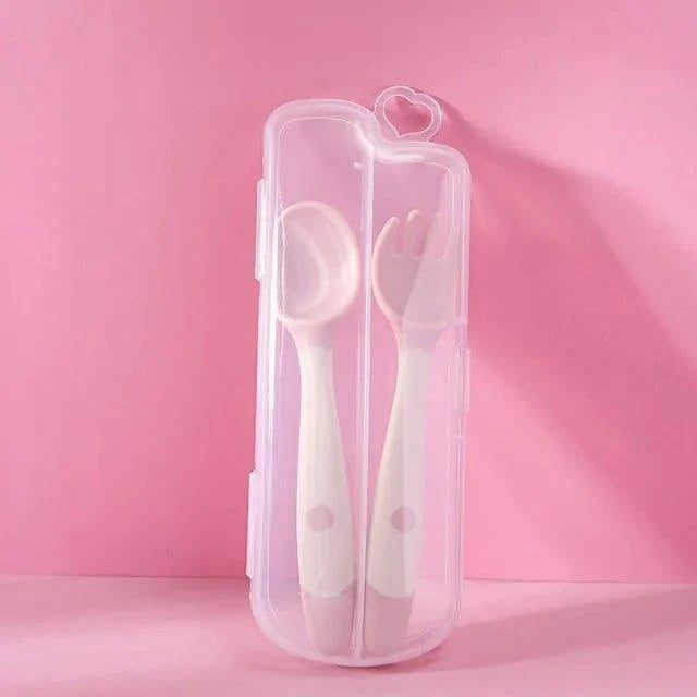 🍽️ Baby Spoon Fork Set | Safe, BPA-Free, Durable & Perfect for Self-Feeding 🌟 - Home Kartz