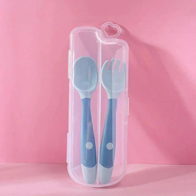 🍽️ Baby Spoon Fork Set | Safe, BPA-Free, Durable & Perfect for Self-Feeding 🌟 - Home Kartz