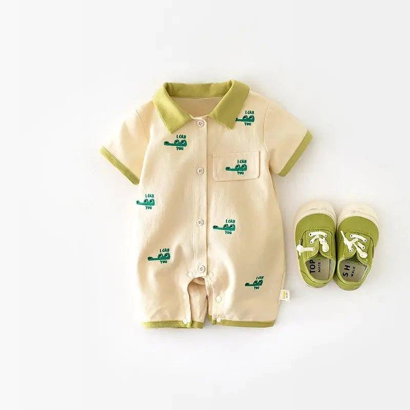 Ultimate Protection with Baby Summer Crocodile Jumpsuit – Breathable and Adorable - Home Kartz