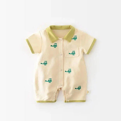Ultimate Protection with Baby Summer Crocodile Jumpsuit – Breathable and Adorable - Home Kartz