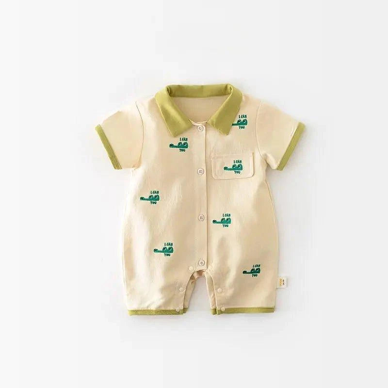 Ultimate Protection with Baby Summer Crocodile Jumpsuit – Breathable and Adorable - Home Kartz