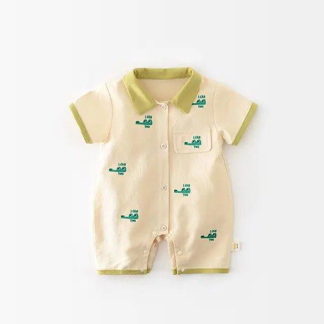 Ultimate Protection with Baby Summer Crocodile Jumpsuit – Breathable and Adorable - Home Kartz