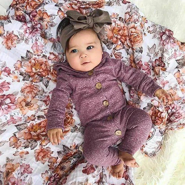 Cozy and Stylish Baby Toddler Hooded Romper - Perfect for Every Day - Home Kartz