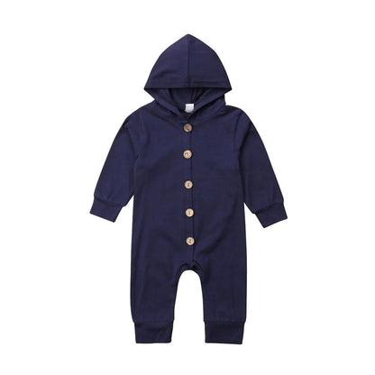 Cozy and Stylish Baby Toddler Hooded Romper - Perfect for Every Day - Home Kartz