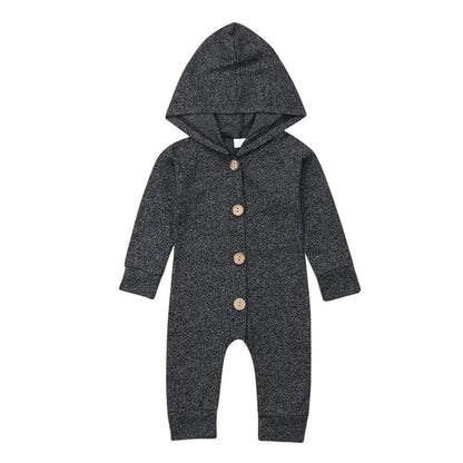 Cozy and Stylish Baby Toddler Hooded Romper - Perfect for Every Day - Home Kartz