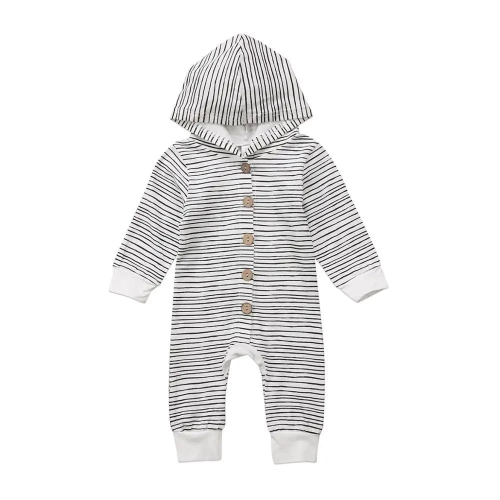 Cozy and Stylish Baby Toddler Hooded Romper - Perfect for Every Day - Home Kartz