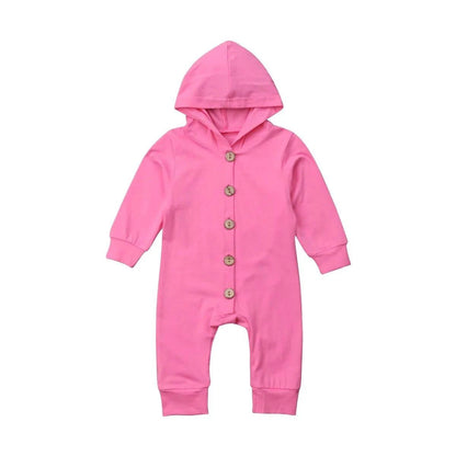 Cozy and Stylish Baby Toddler Hooded Romper - Perfect for Every Day - Home Kartz