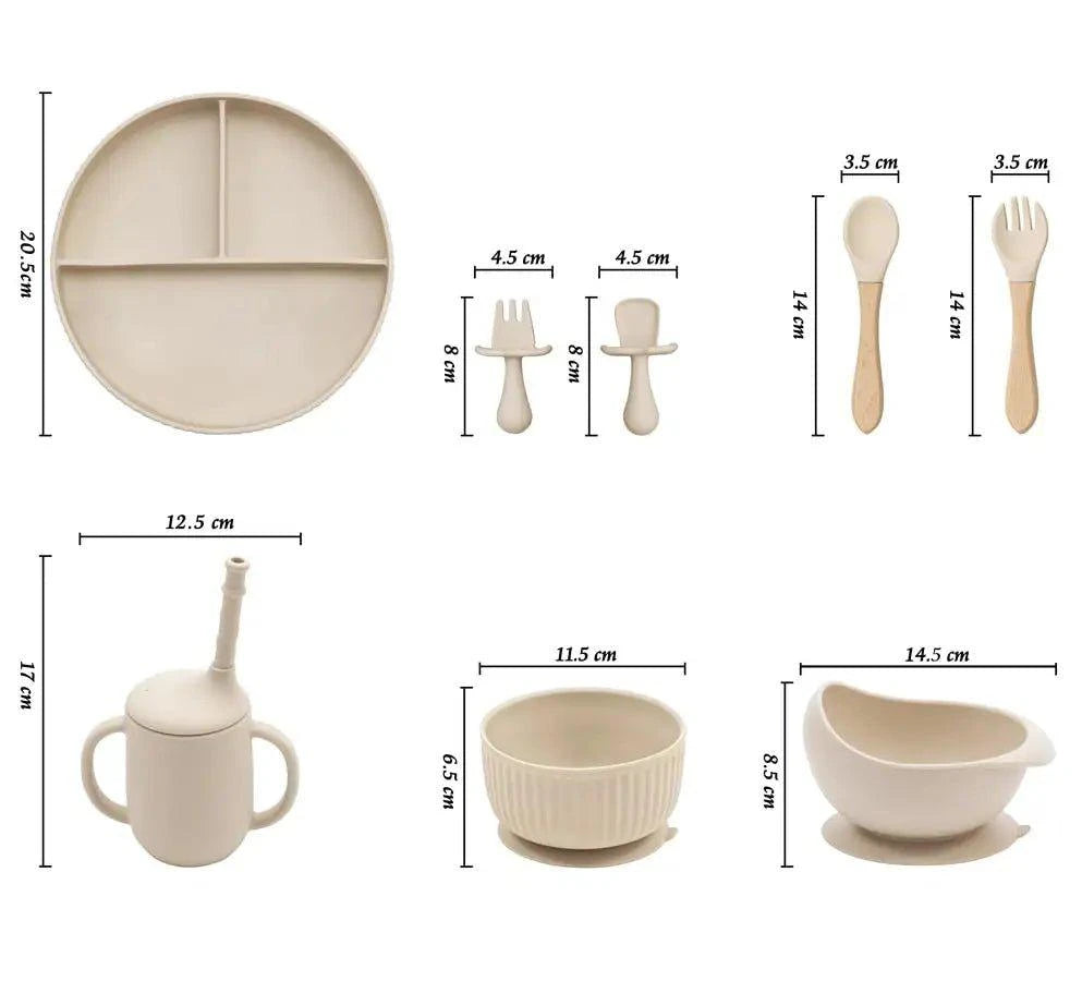 Hassle-Free Feeding with Baby Weaning Plate Bowl Set of 5 - Home Kartz