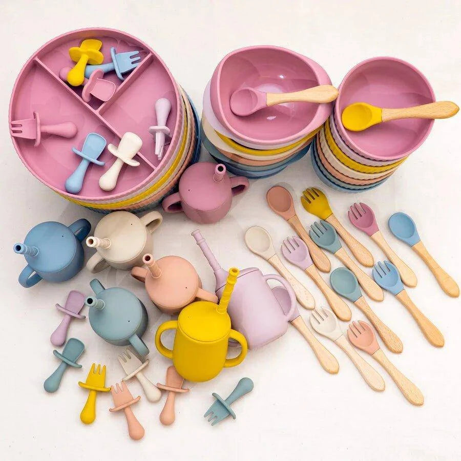 Hassle-Free Feeding with Baby Weaning Plate Bowl Set of 5 - Home Kartz
