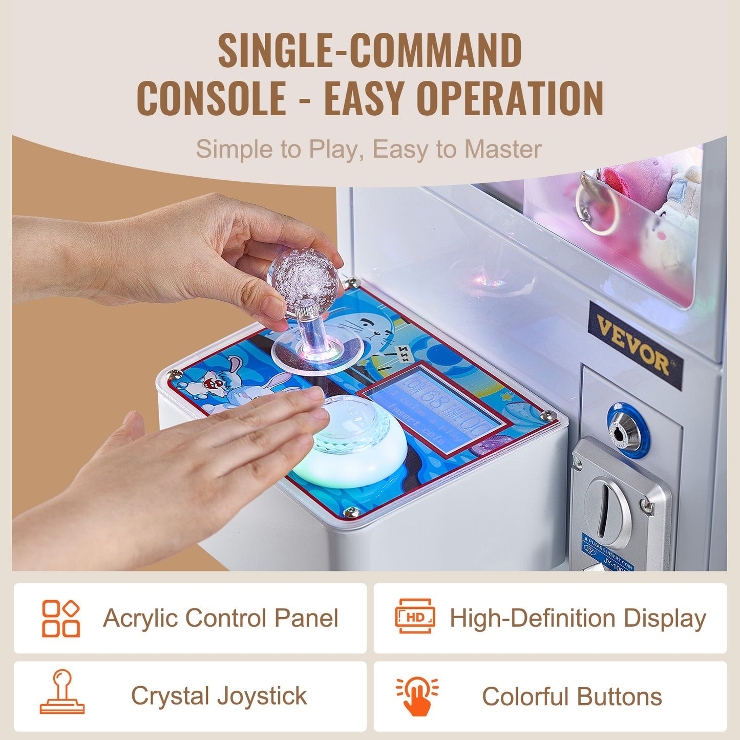 Mini Claw Machine Arcade Toy for Kids