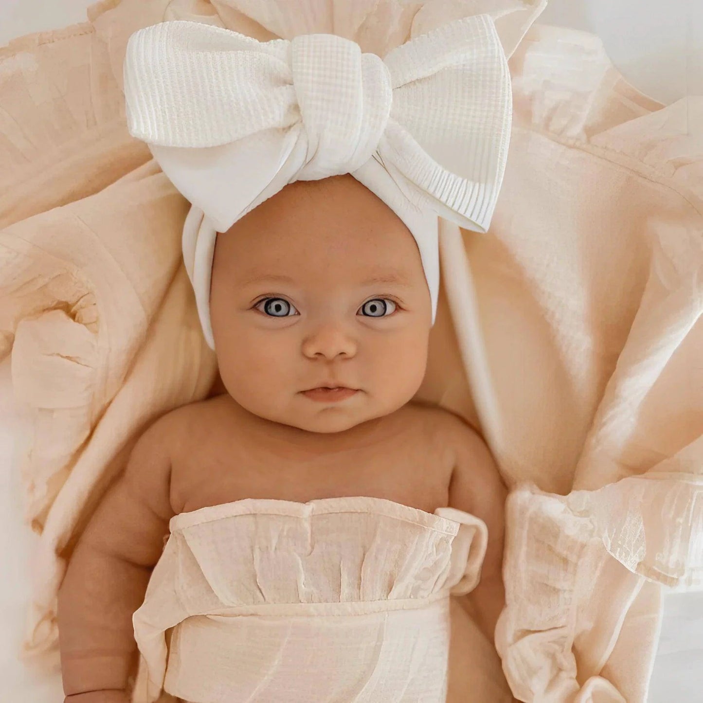 Adorable Big Bow Baby Headband – Soft and Stylish for Newborns and Infants - Home Kartz