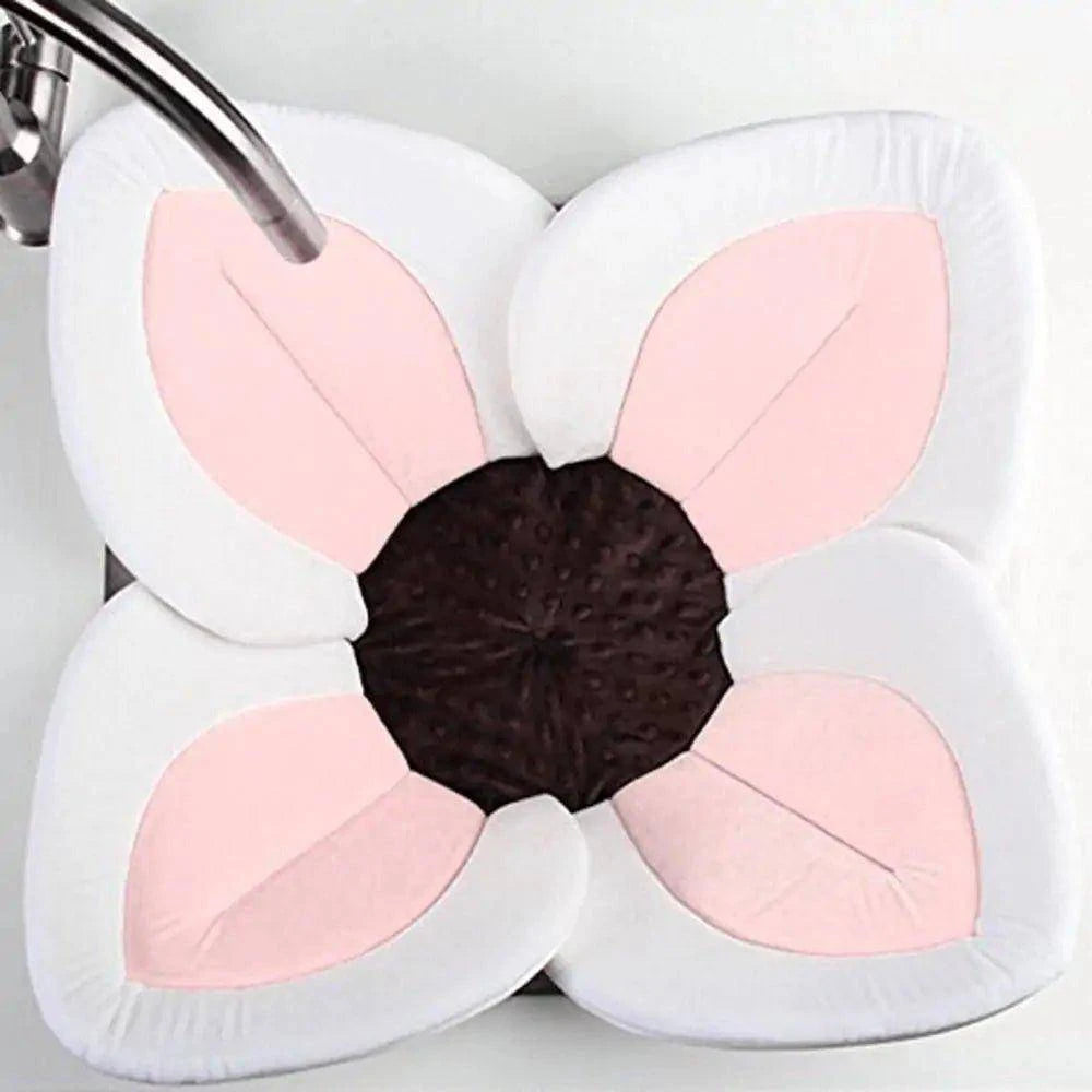 Soft and Safe Flower Baby Bathtub Mat – Non-Slip Bath Cushion for Infants - Home Kartz