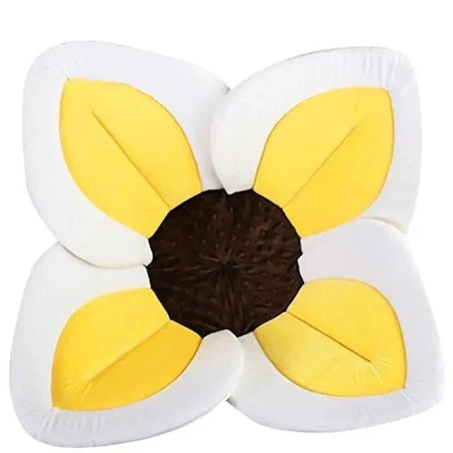 Soft and Safe Flower Baby Bathtub Mat – Non-Slip Bath Cushion for Infants - Home Kartz