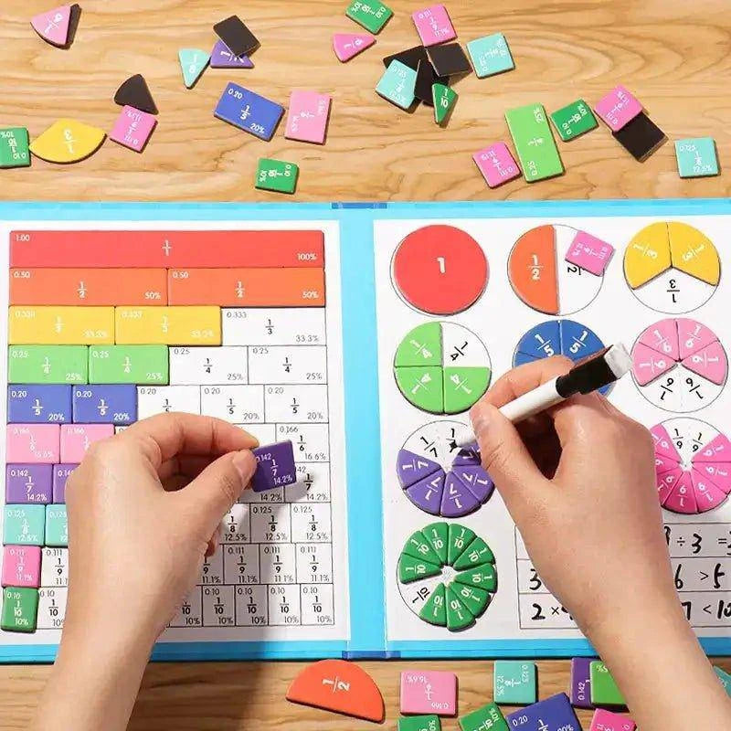 Boost Your Child’s Math Skills with the Children's Magnetic Fraction Book - Home Kartz