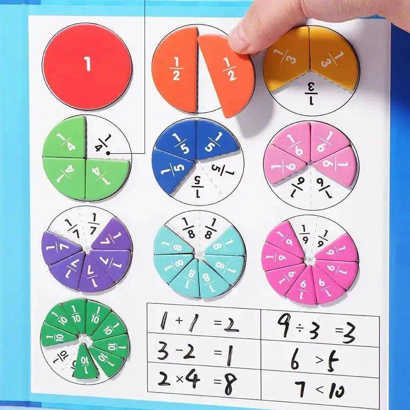 Boost Your Child’s Math Skills with the Children's Magnetic Fraction Book - Home Kartz