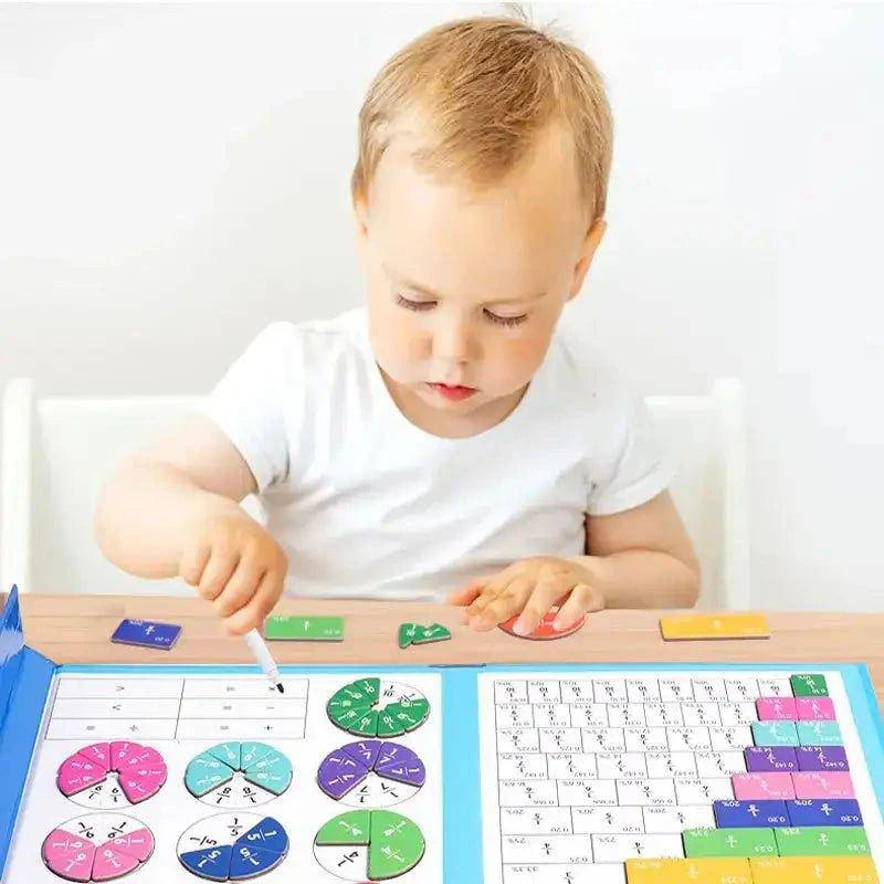 Boost Your Child’s Math Skills with the Children's Magnetic Fraction Book - Home Kartz