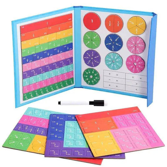 Boost Your Child’s Math Skills with the Children's Magnetic Fraction Book - Home Kartz