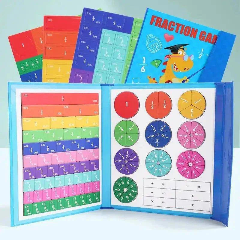 Boost Your Child’s Math Skills with the Children's Magnetic Fraction Book - Home Kartz