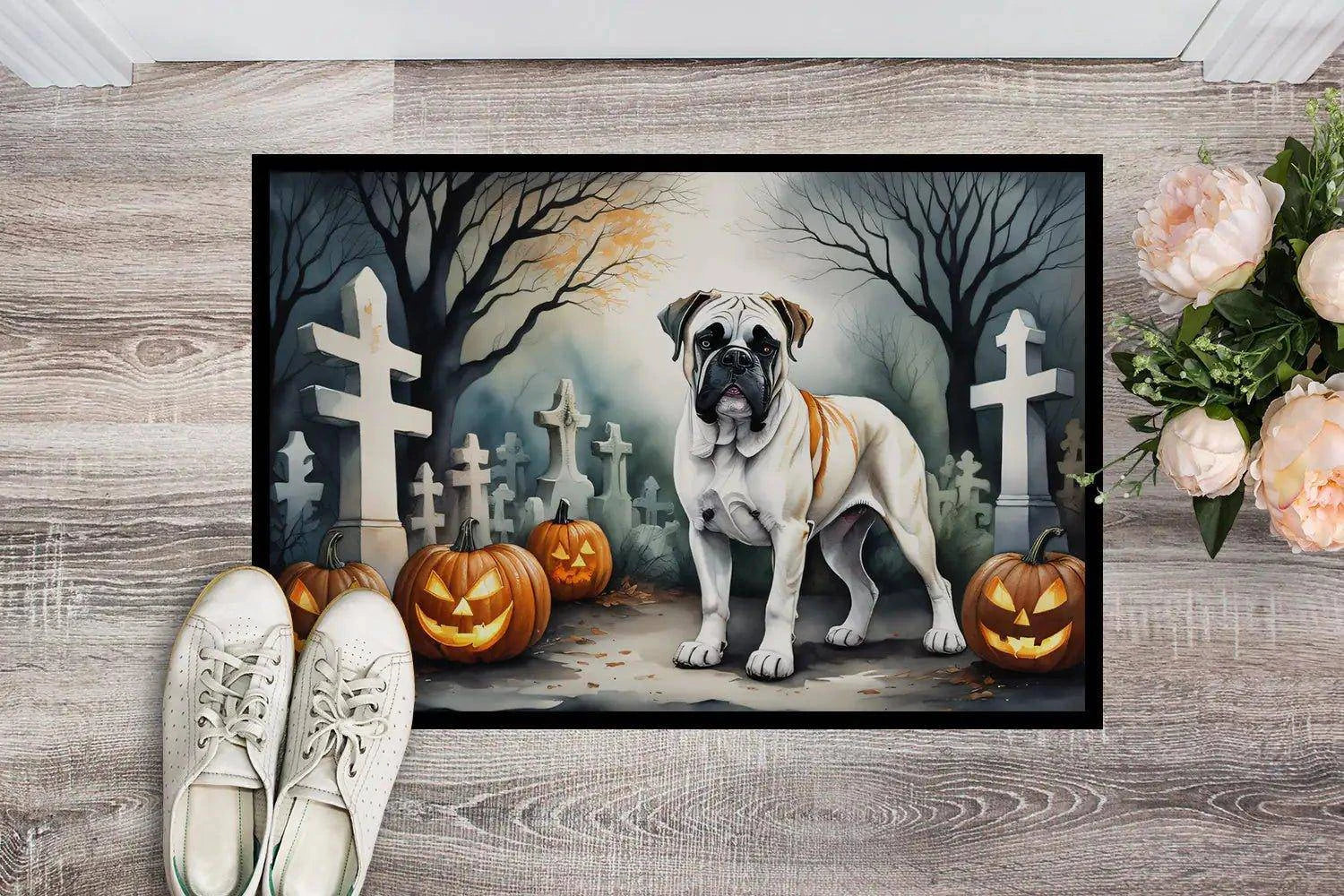 Halloween Boxer Dog Doormat – Durable, Weatherproof, and Non-Slip - Home Kartz