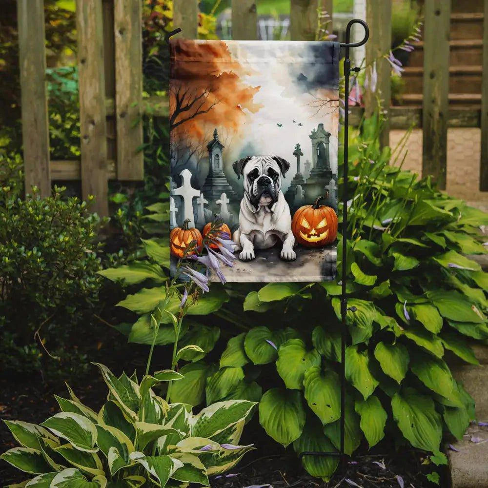 Halloween Boxer Dog Garden Flag – Weatherproof, Double-Sided Decorative Flag for Your Yard - Home Kartz