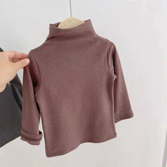 Stay Warm and Stylish with Boys Girls Turtleneck Tops | Cozy Winter Fashion for Kids - Home Kartz