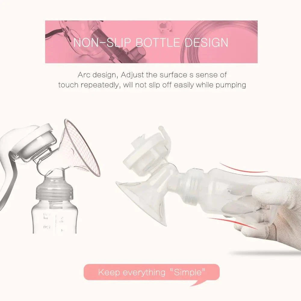 Comfortable and Convenient Manual Suction Breast Pump for Busy Moms - Home Kartz