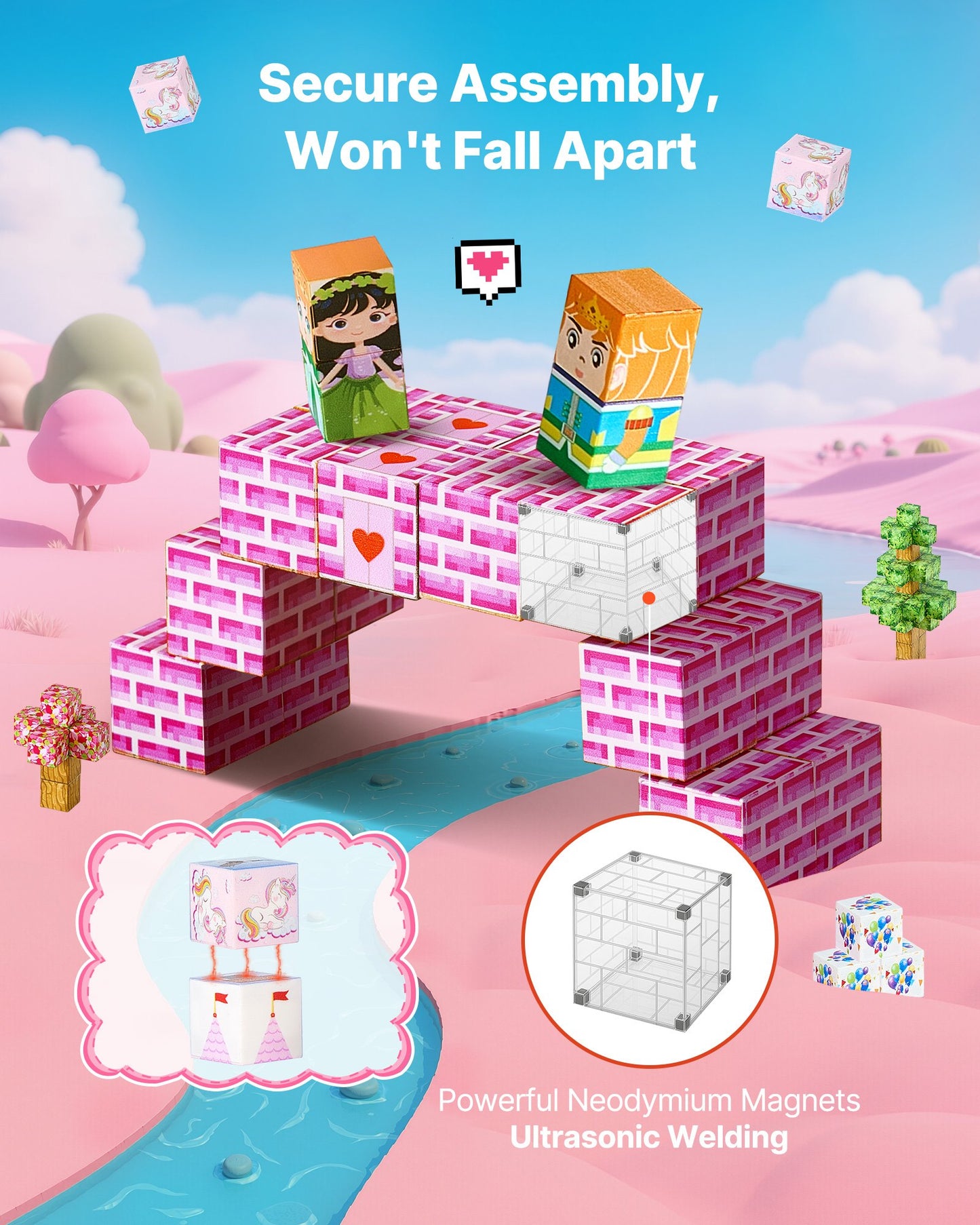 🏰 Build a Fairy Tale That Doesn't Fall Apart. The Neodymium-Strength Princess Castle Set Designed to Stay Up Until She Decides to Take It Down