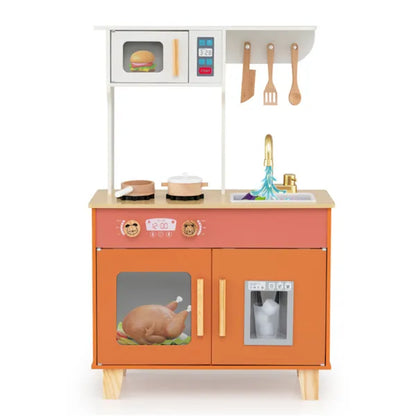 The Anti-Tip Dream Kitchen Play Set: Heirloom Quality Meets Total Peace of Mind. Realistic Faucet, Working Ice Dispenser, & 100% Non-Toxic