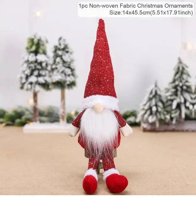 Gnome Christmas Faceless Doll – Whimsical Holiday Decoration for Festive Cheer | Perfect Holiday Gift - Home Kartz