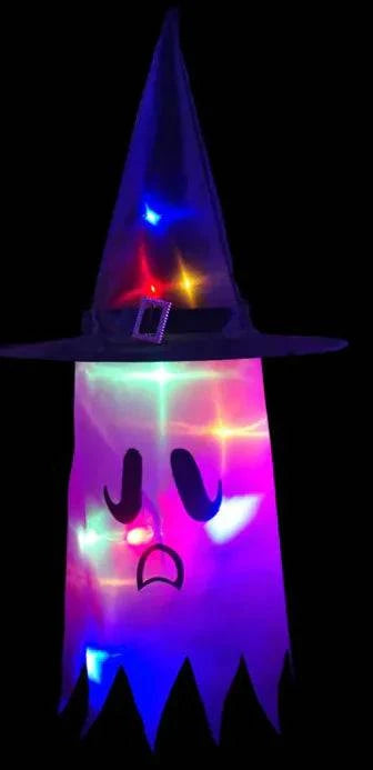 Spooky Halloween Ghost Lanterns | Festive Cloth Art Ghost String Lights - Home Kartz