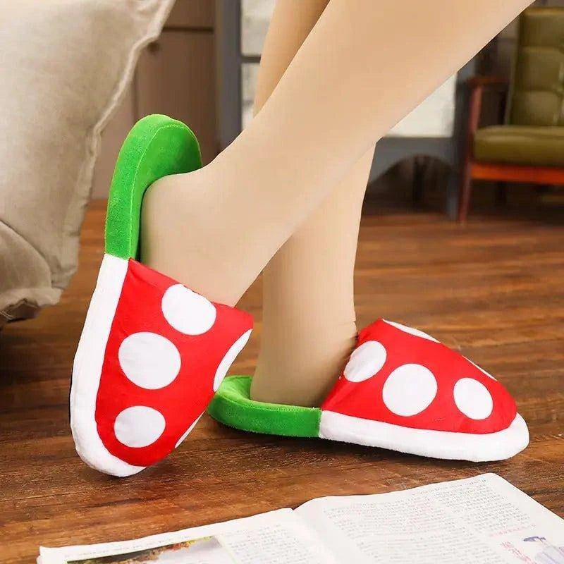 Stand Out with Cannibal Flower Plush Shoes – Tropical Style Meets Ultimate Comfort - Home Kartz