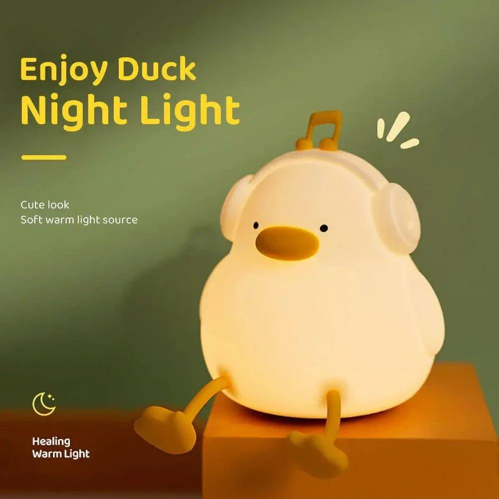 Charming Cartoon Duck LED Night Light – Soft Glow for Kids’ Bedroom, Nursery, or Playroom - Home Kartz