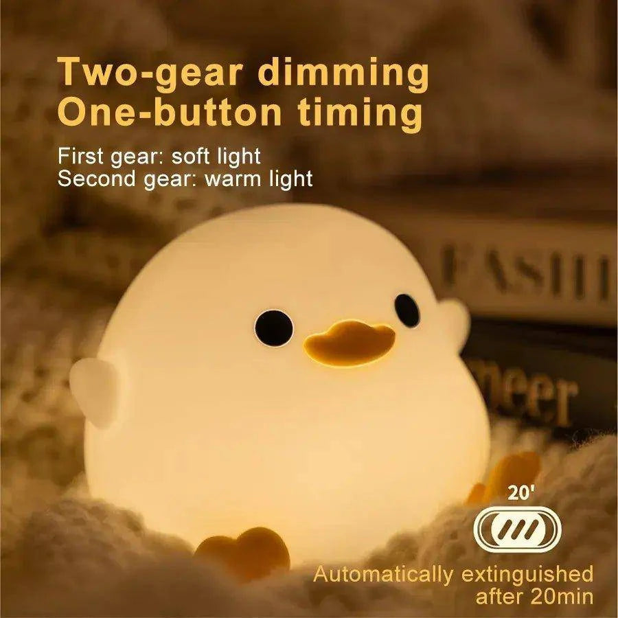 Charming Cartoon Duck LED Night Light – Soft Glow for Kids’ Bedroom, Nursery, or Playroom - Home Kartz