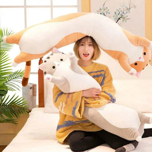 Embrace Comfort with Our Cat Cuddly Toy Side Sleeper Pillow - Home Kartz