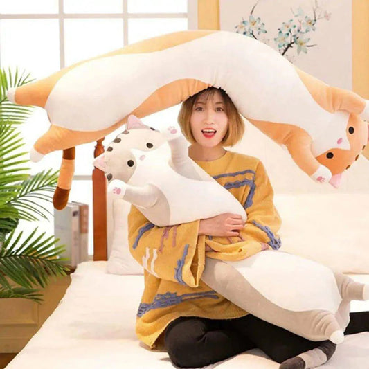 Embrace Comfort with Our Cat Cuddly Toy Side Sleeper Pillow - Home Kartz