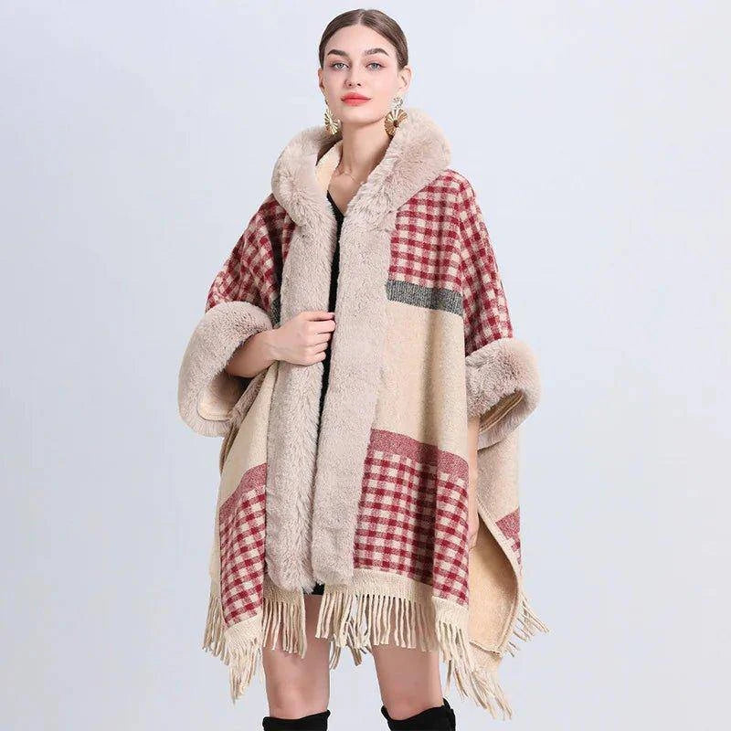 Stylish Plaid Cardigan with Batwing Sleeves – Perfect for Cozy & Chic Everyday Wear - Home Kartz