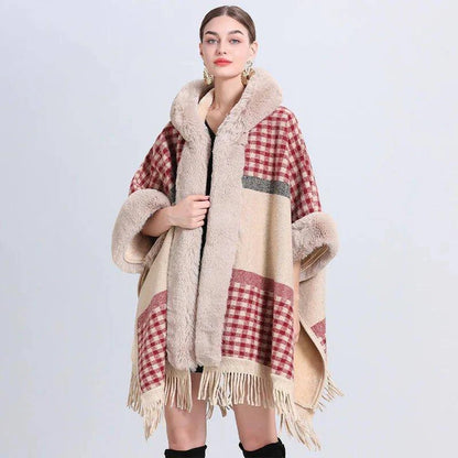 Stylish Plaid Cardigan with Batwing Sleeves – Perfect for Cozy & Chic Everyday Wear - Home Kartz
