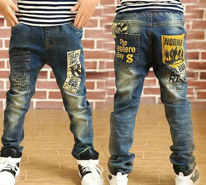 Stylish Children's Denim Pants for Boys | Slim Straight Fit - Home Kartz