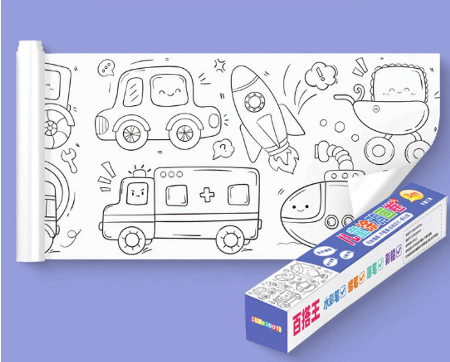 Foster Creativity with Children's Drawing Roll - Home Kartz