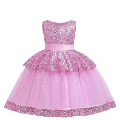Enchanting Christmas Clothes For Girls - Floral Dresses in Pink and Green - Home Kartz