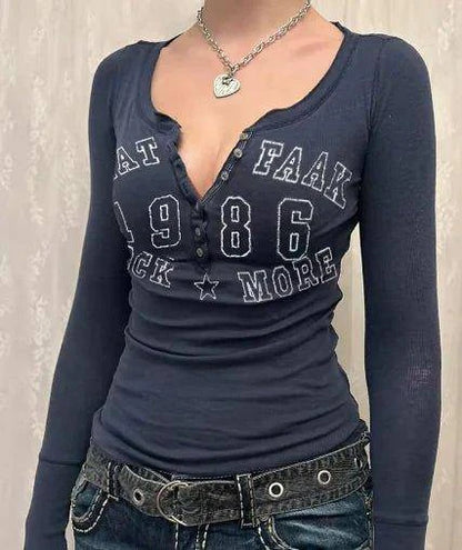 Vintage Letter Print Crop Top – Stylish & Comfortable Retro-Inspired Fashion - Home Kartz