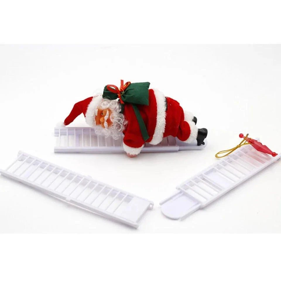 Climbing Santa Claus Figurine - Bring Festive Cheer to Your Home Decor - Home Kartz
