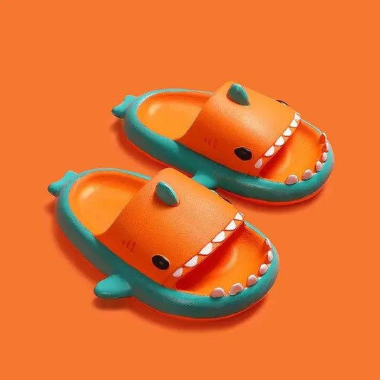 Dive into Fun with Colorful Shark Kids Sandals - Home Kartz