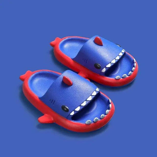Dive into Fun with Colorful Shark Kids Sandals - Home Kartz
